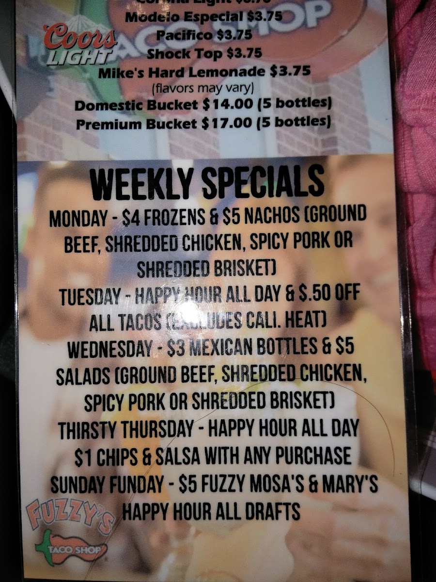 Fuzzy's Taco Shop Menu-5